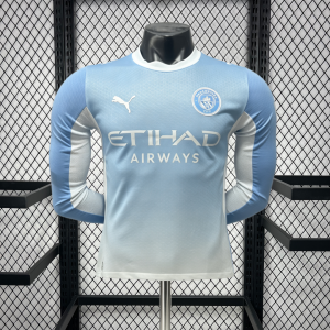 Manchester City 2026/27 1ª Equipación · Manga Larga Camiseta · Versión Jugador