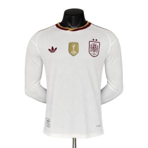 España 2026 Mundial 2ª Equipación · Manga Larga Camiseta · Versión Jugador · Edición Campeones