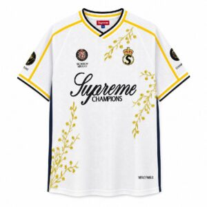 Sup 2026 FW25 Floral Embroidered Champions Camiseta