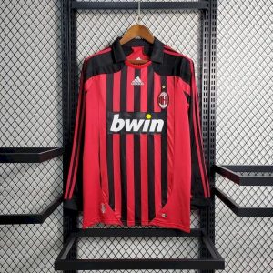 Retro AC Milan 2007/08 Camiseta 1ª Equipación · Manga Larga