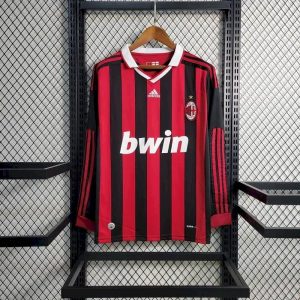 Retro AC Milan 2009/10 Camiseta 1ª Equipación · Manga Larga