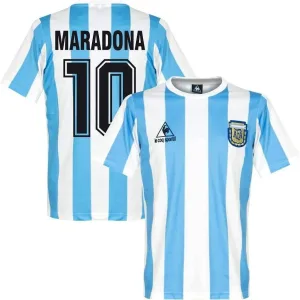 Retro Argentina 1986 Maradona Camiseta 1ª Equipación