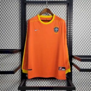 Retro Brasil 1998 Camiseta Portero · Manga Larga