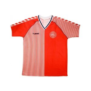 Retro Dinamarca 1986 Camiseta 1ª Equipación