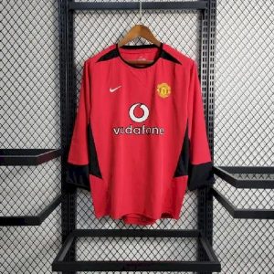 Retro Manchester United 2002/04 Camiseta 1ª Equipación · Manga Larga