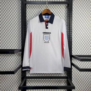 Retro Inglaterra 1998 Camiseta 1ª Equipación Long