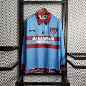 Retro West Ham United 1995/97 Camiseta 2ª Equipación · Manga Larga