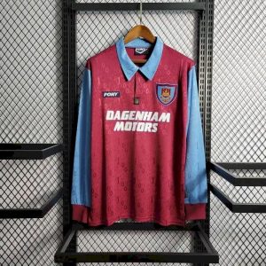 Retro West Ham United 1995/97 Camiseta 1ª Equipación · Manga Larga
