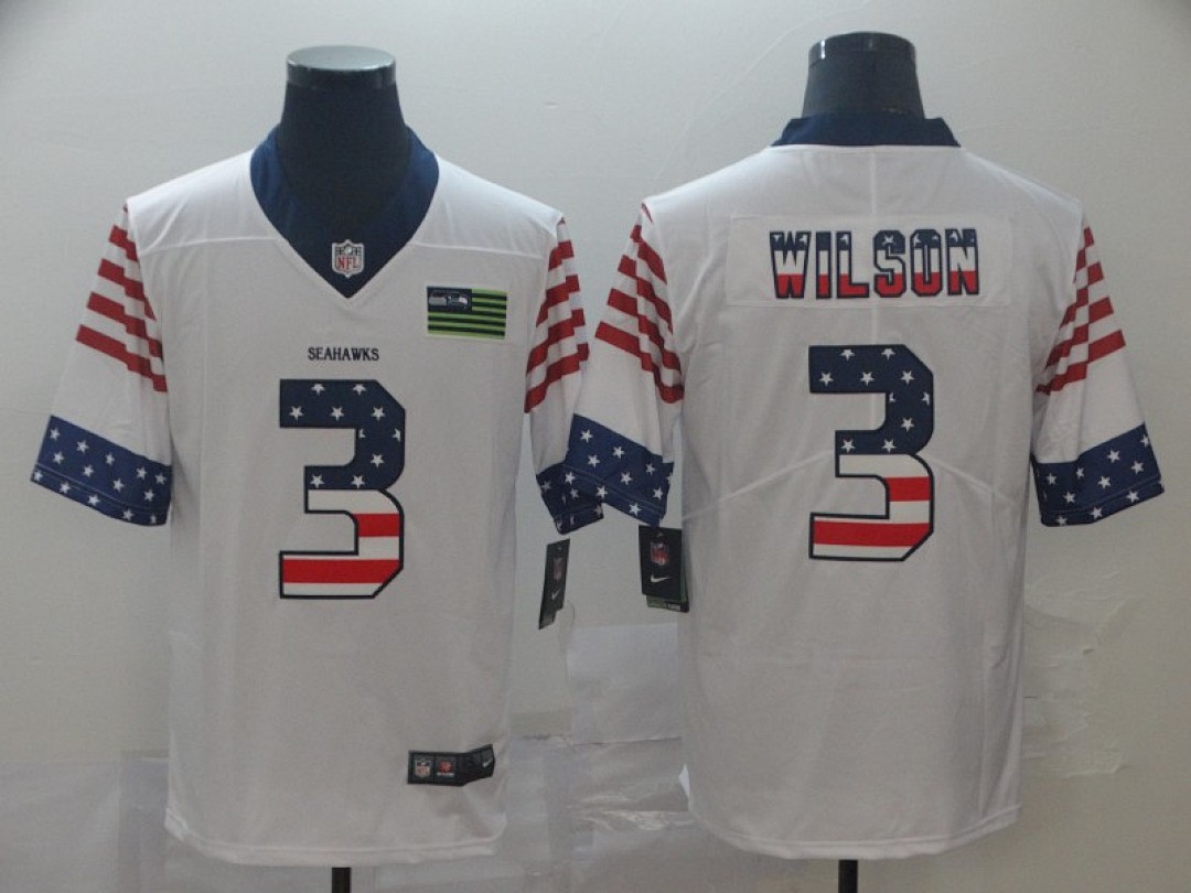 Seattle Seahawks — Blanco Retro Bandera