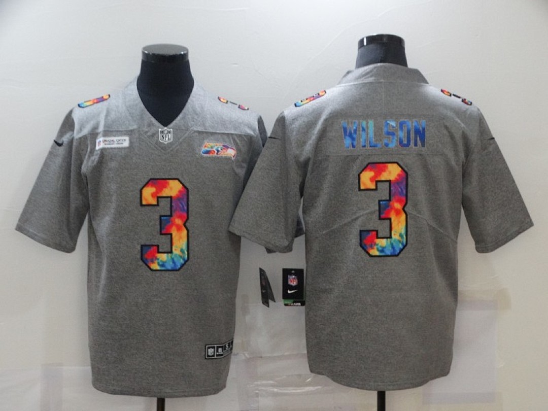 Seattle Seahawks — Gris Jaspeado Arcoíris
