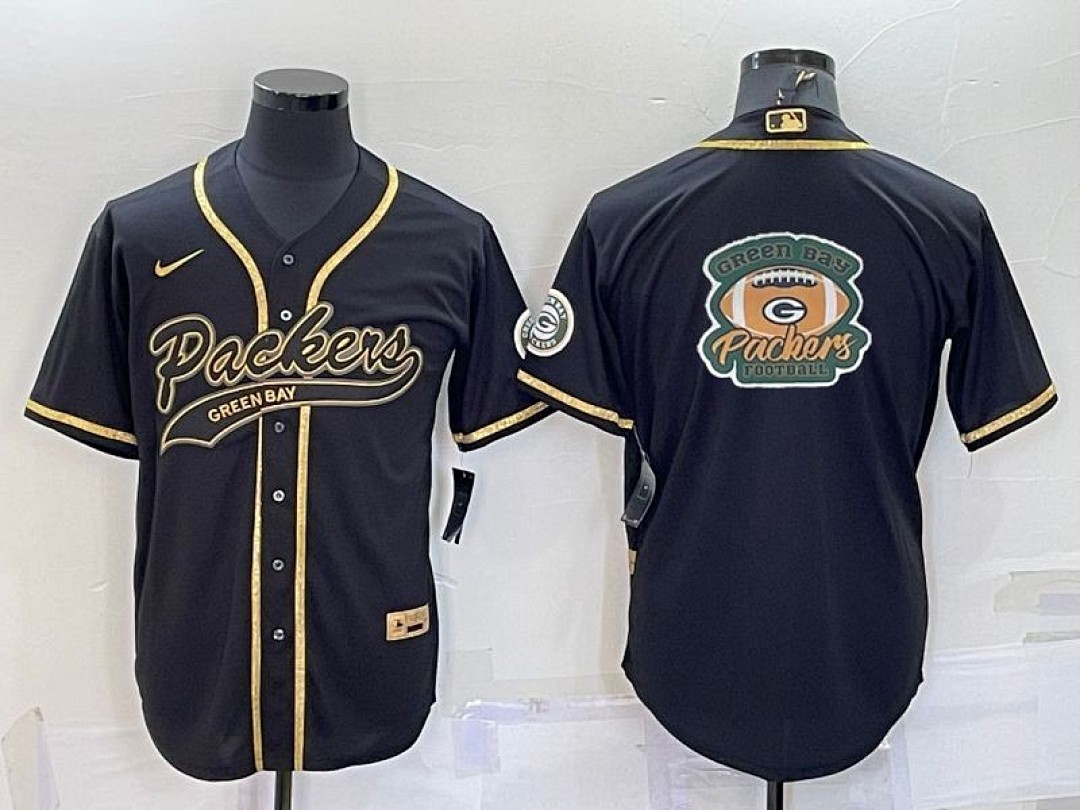 Green Bay Packers — Negro y Oro Logo Grande