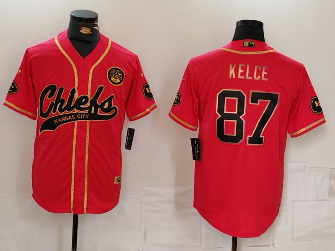 Kansas City Chiefs — Rojo 3ª Edición Letras Doradas Collab