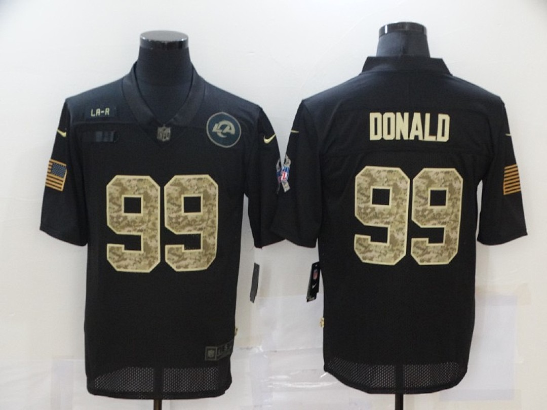 Los Angeles Rams — Salute to Service Letras Camuflaje