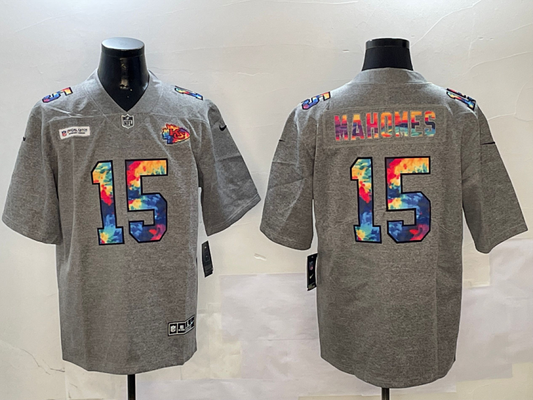 Kansas City Chiefs — Gris Jaspeado Retro