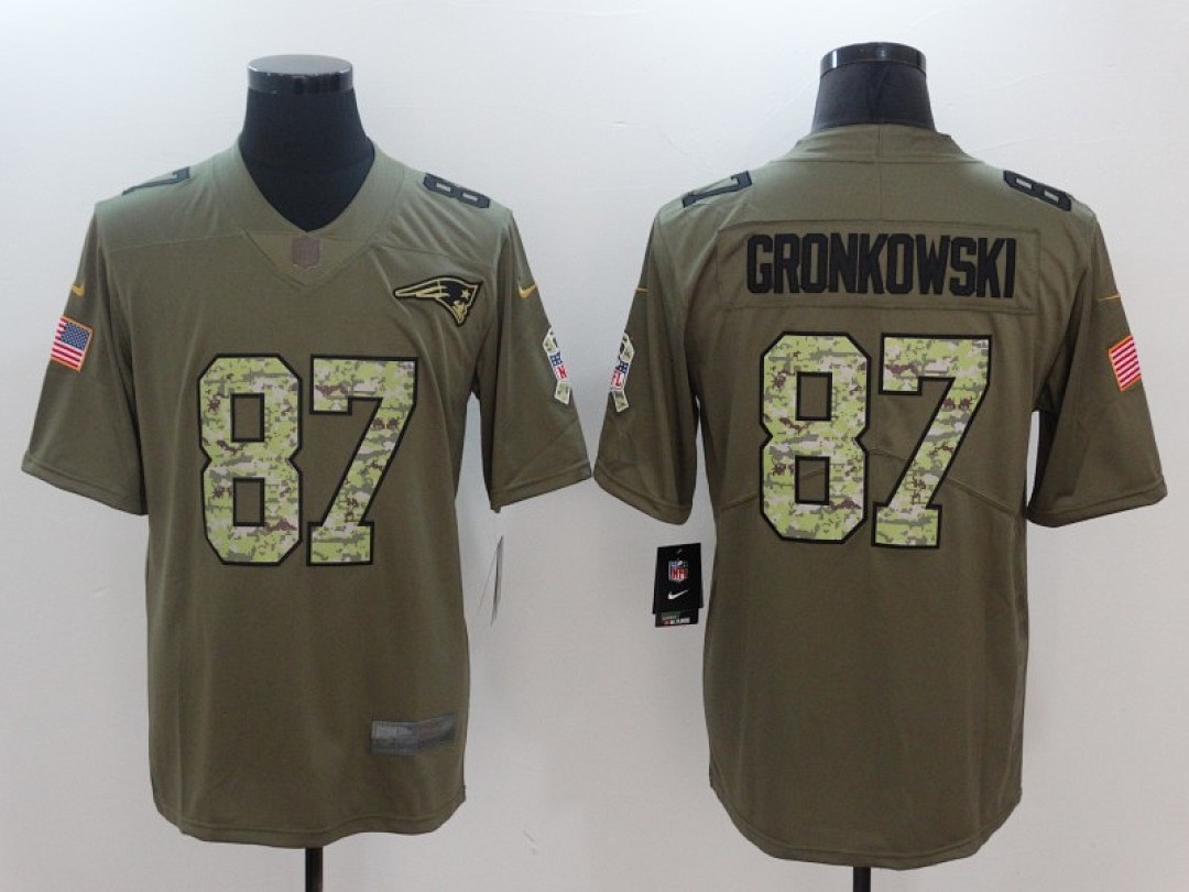 New England Patriots — Salute to Service Letras Camuflaje